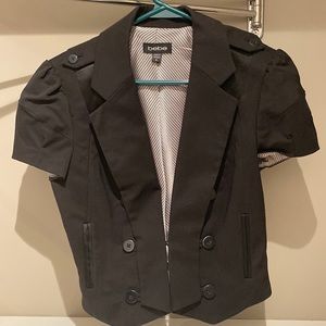 Bebe tailored crop blazer